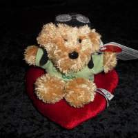 Guardian Angel Heart Teddy Bear Stuffed Animal Plush Toy Closeouts Gift