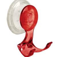 WENKO emme kancası Paradise Red // Kırmızı plastikten (ABS) yüksek emiş gücüne sahip pratik kanca