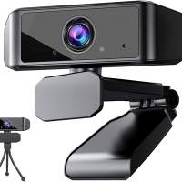 Webcam X-Kim Full HD 1080P con microfono, webcam USB per computer, webcam in streaming per PC laptop / desktop, zoom / Skype / T