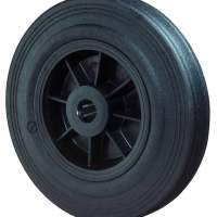 Rubber wheel, Ø 80 mm, width: 30 mm, 50 kg