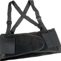 Back support belt size M, black, hip circumference 81-96 cm