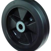 Rubber wheel, Ø 125 mm, width: 50 mm, 300 kg