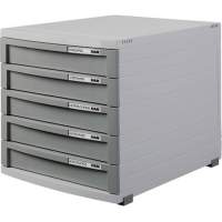 HAN drawer box CONTUR 1505-19 DIN B4 5 drawers dark grey