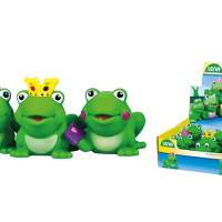 Simm squeaky toys frogs 9 display, 6 assorted
