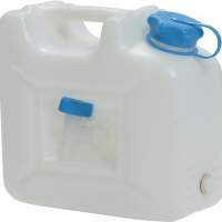 Water canister 10l HD-PE natural with integrated outlet tap H310xW350xD165mm