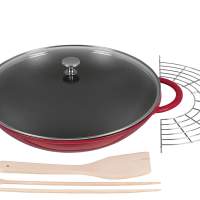 STAUB wok 37cm red