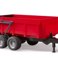 Tub tipping trailer with automatic tailgate