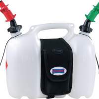 double canister. Profi nature with saddle., Auslaufr. filling sys. Fuel+Oil , 6+3L