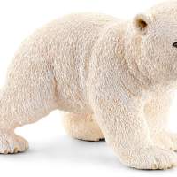 Schleich polar bear cub, walking
