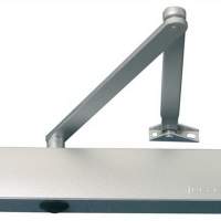 Door closer TS 4000 S size range 1-6 silver with delayed closing