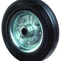 Rubber wheel, Ø 200 mm, width: 50 mm, 300 kg