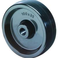 Heat-resistant wheel from -40°C to +280°C, Ø100mm, width 35mm, 170kg