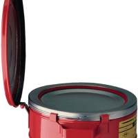 Drinking container 2l plate D.238mm red sheet steel