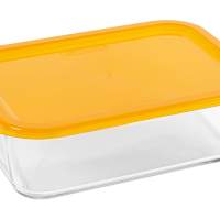 LUMINARC food storage container set ''Keep'n'' yellow