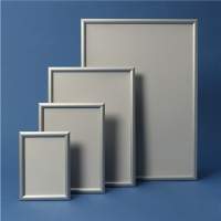 Snap frame format DIN A1 24mm clamping profile aluminium. silver anodized.