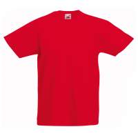  Fruit of the Loom Baby T-Shirt, Valueweight T Artikel-Nr.: 61-033-0, rot, Gr. 92 + 98,  184 Teile, Restbestand